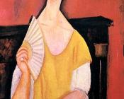 阿米地奥 莫迪里阿尼 : Woman with a Fan (Lunia Czechowska)